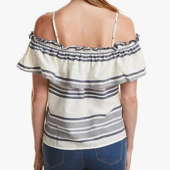 Splendid Women's Traveler Stripe Cold Shoulder Sz. S - Picture 3 of 8
